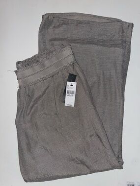 Gray Elastic-Waist pants, casual wear, soft and comfortable Women Medium